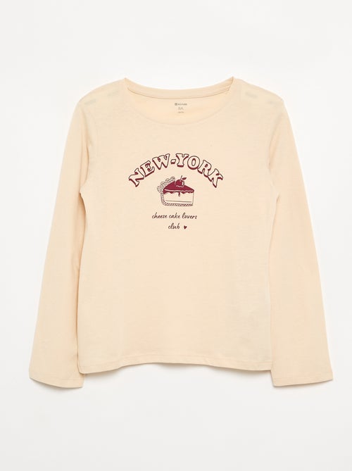 T-shirt met lange mouwen - Kiabi