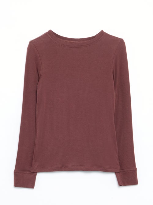 T-shirt met lange mouwen - Kiabi