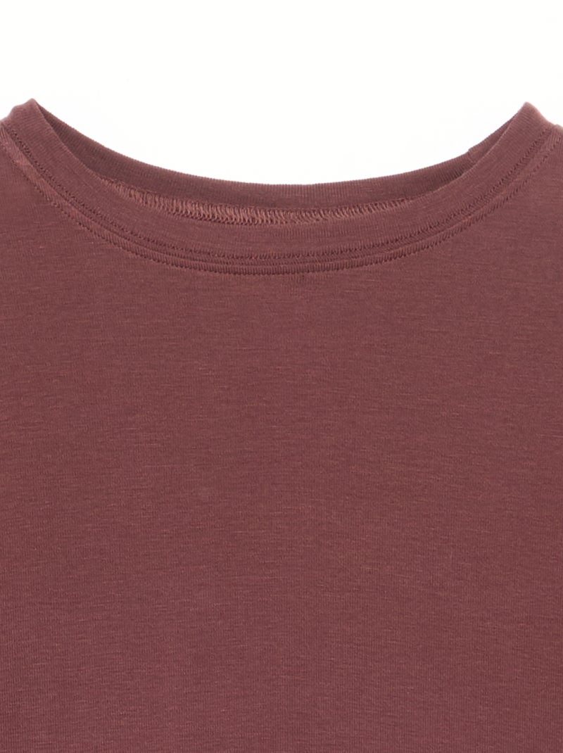 T-shirt met lange mouwen Bruin - Kiabi