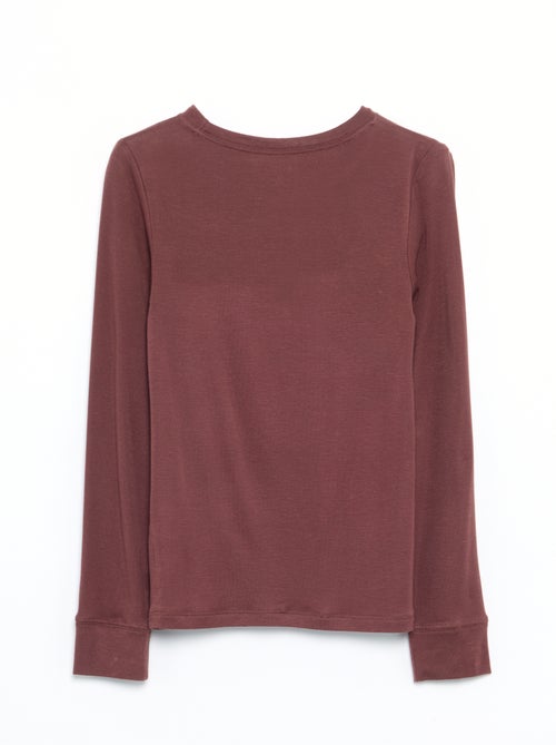 T-shirt met lange mouwen - Kiabi