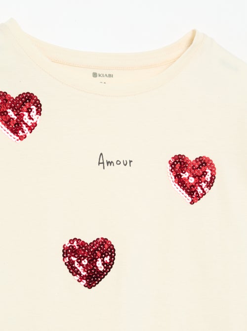 T-shirt met lange mouwen en animatie - Kiabi