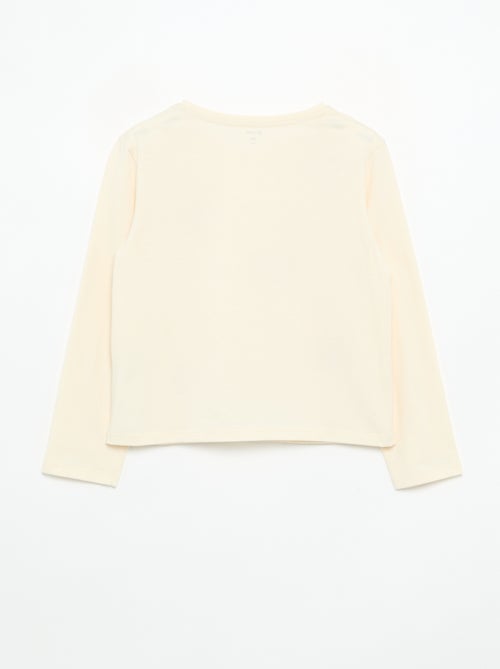 T-shirt met lange mouwen en animatie - Kiabi