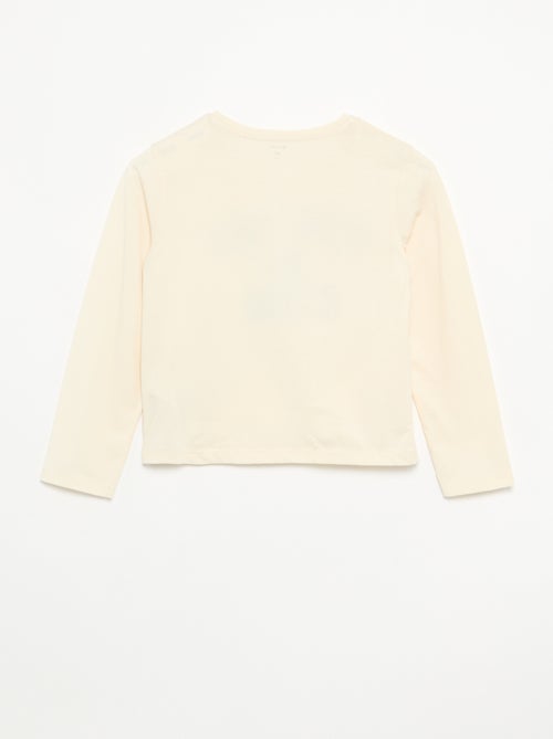 T-shirt met lange mouwen en animatie - Kiabi