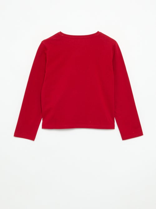 T-shirt met lange mouwen en animatie - Kiabi