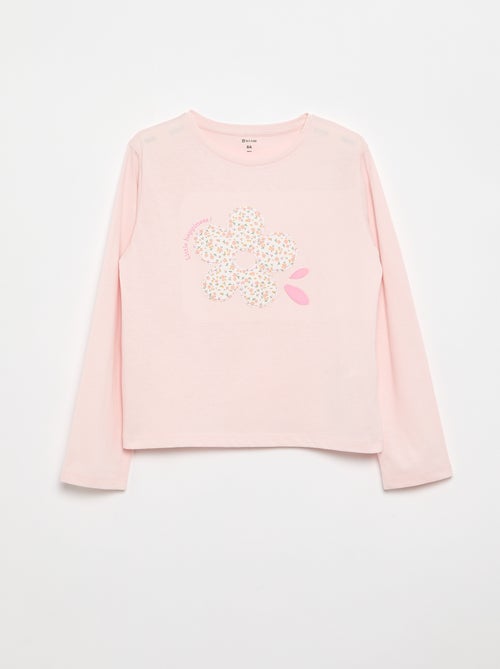T-shirt met lange mouwen en animatie - Kiabi