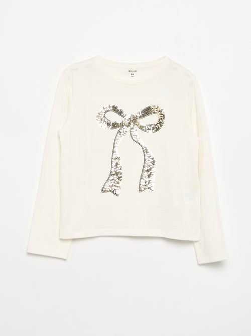 T-shirt met lange mouwen en animatie - Kiabi T-shirt met lange mouwen en animatie - Kiabi