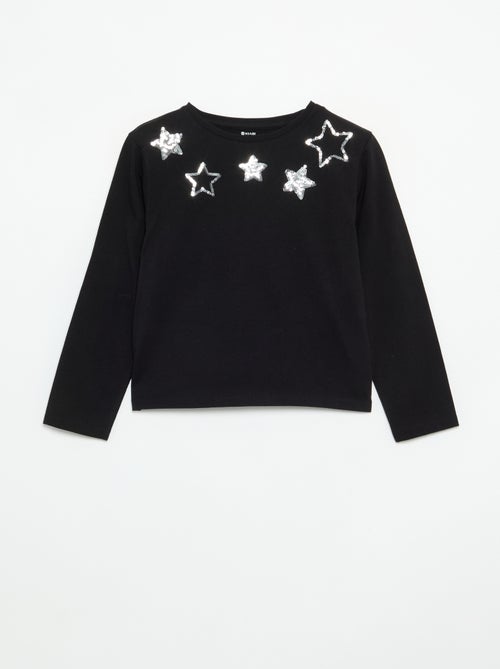 T-shirt met lange mouwen en animatie - Kiabi