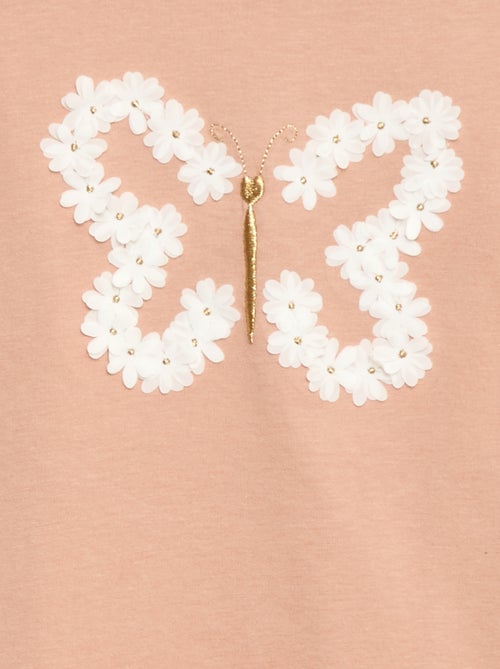 T-shirt met lange mouwen en lovertjes - Kiabi