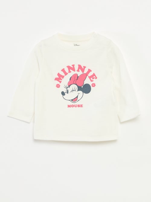 T-shirt met lange mouwen en 'Minnie'-print - Kiabi
