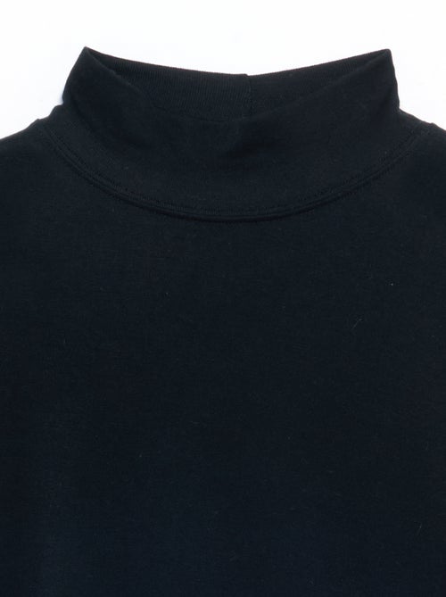 T-shirt met lange mouwen en opstaande kraag - Kiabi