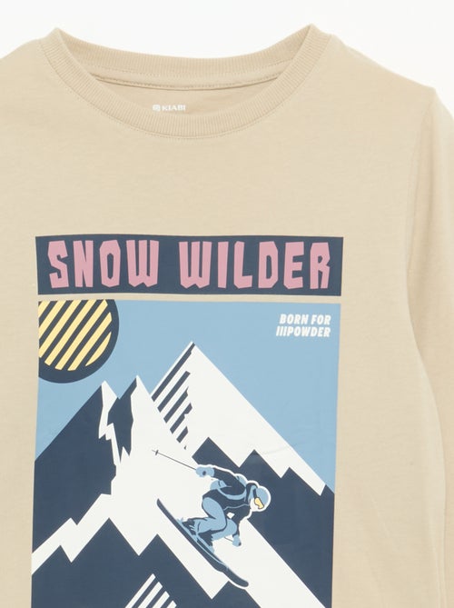 T-shirt met lange mouwen en print - Kiabi T-shirt met lange mouwen en print - Kiabi