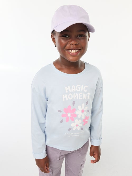 T-shirt met lange mouwen en print - Kiabi