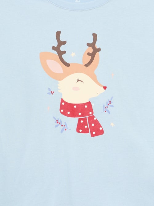 T-shirt met lange mouwen en print - Kiabi