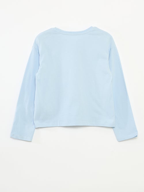 T-shirt met lange mouwen en print - Kiabi