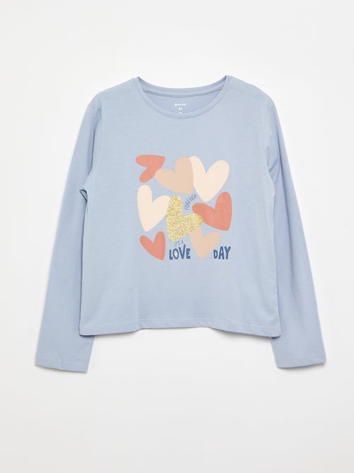 T-shirt met lange mouwen en print - Kiabi T-shirt met lange mouwen en print - Kiabi