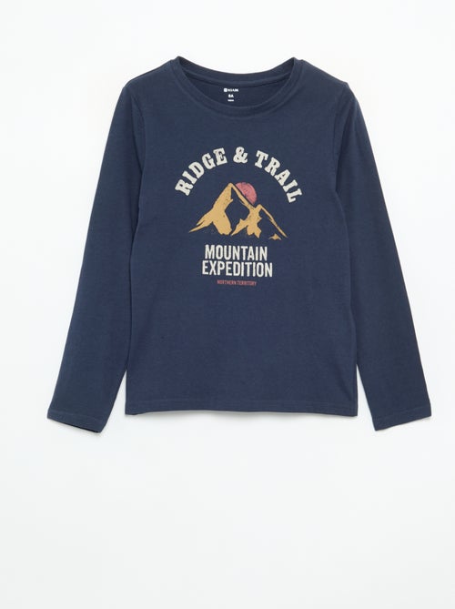 T-shirt met lange mouwen en print - Kiabi T-shirt met lange mouwen en print - Kiabi