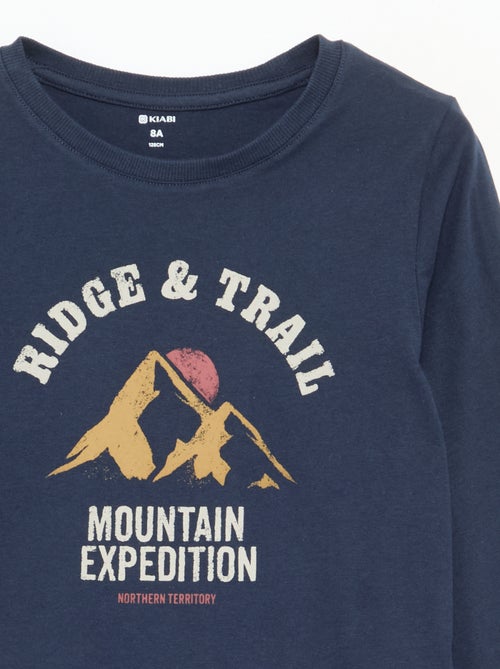 T-shirt met lange mouwen en print - Kiabi T-shirt met lange mouwen en print - Kiabi