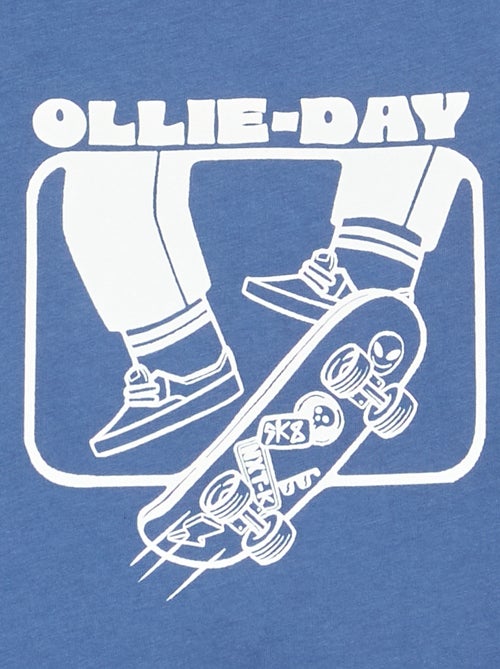 T-shirt met lange mouwen en print - Kiabi