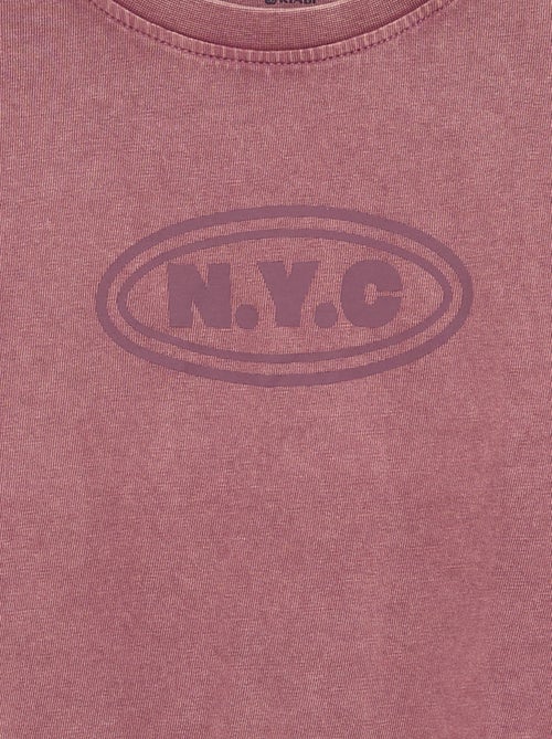 T-shirt met lange mouwen en print - Kiabi