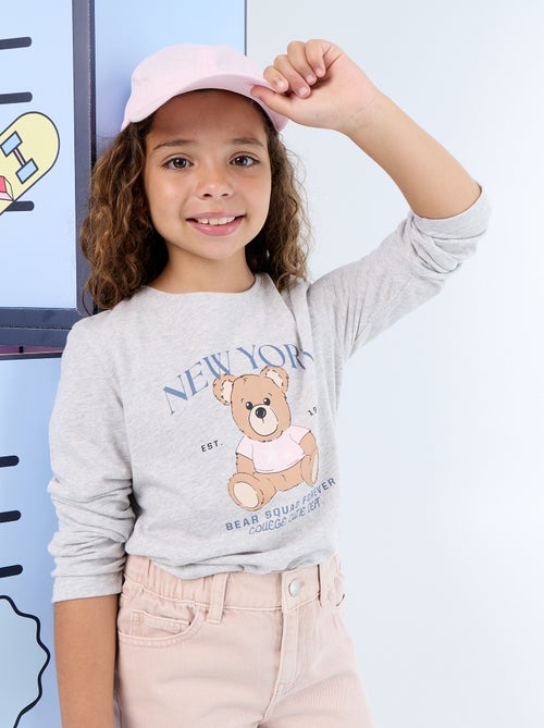T-shirt met lange mouwen en print - Kiabi T-shirt met lange mouwen en print - Kiabi