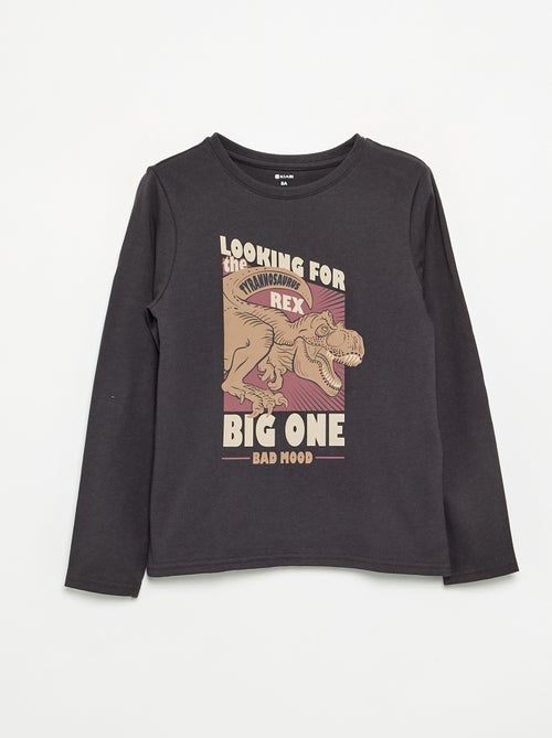 T-shirt met lange mouwen en print - Kiabi T-shirt met lange mouwen en print - Kiabi