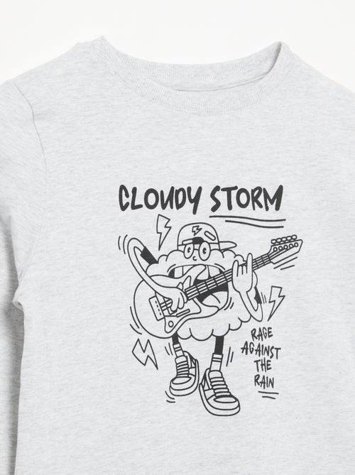 T-shirt met lange mouwen en print - Kiabi T-shirt met lange mouwen en print - Kiabi