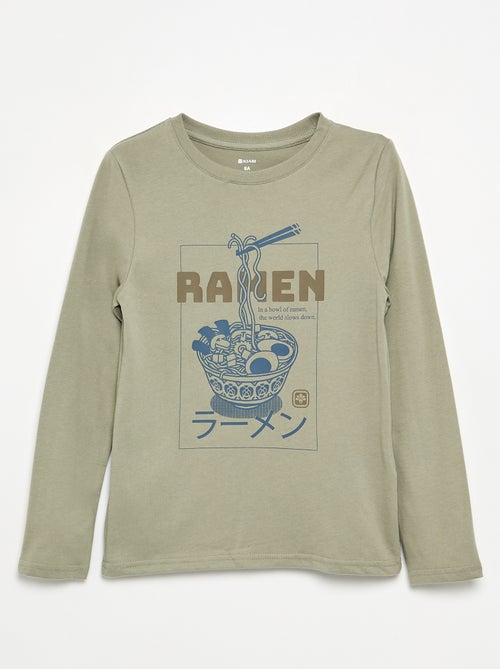 T-shirt met lange mouwen en print - Kiabi T-shirt met lange mouwen en print - Kiabi