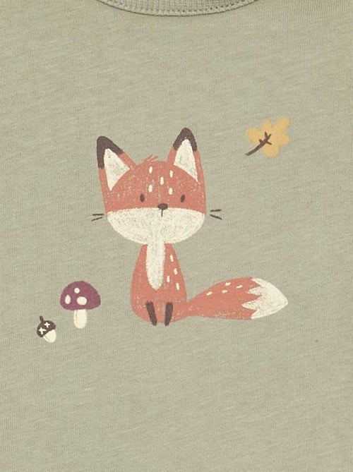 T-shirt met lange mouwen en print - Kiabi