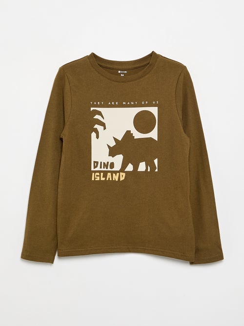 T-shirt met lange mouwen en print - Kiabi T-shirt met lange mouwen en print - Kiabi