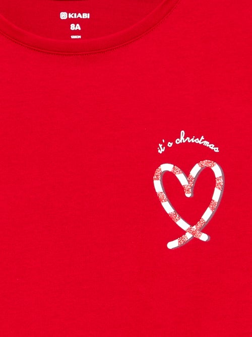T-shirt met lange mouwen en print - Kiabi