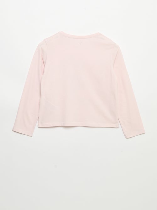 T-shirt met lange mouwen en print - Kiabi
