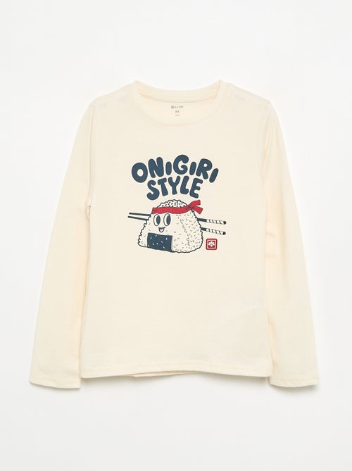 T-shirt met lange mouwen en print - Kiabi T-shirt met lange mouwen en print - Kiabi