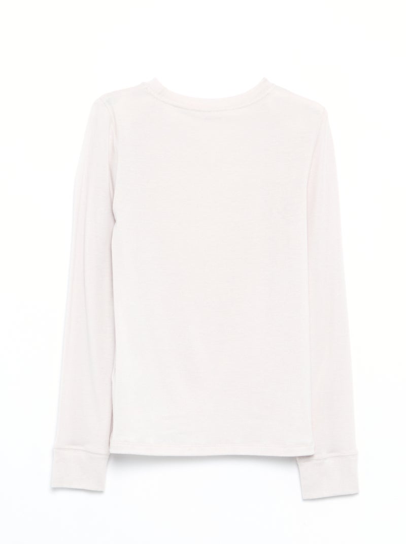 T-shirt met lange mouwen Grijs - Kiabi