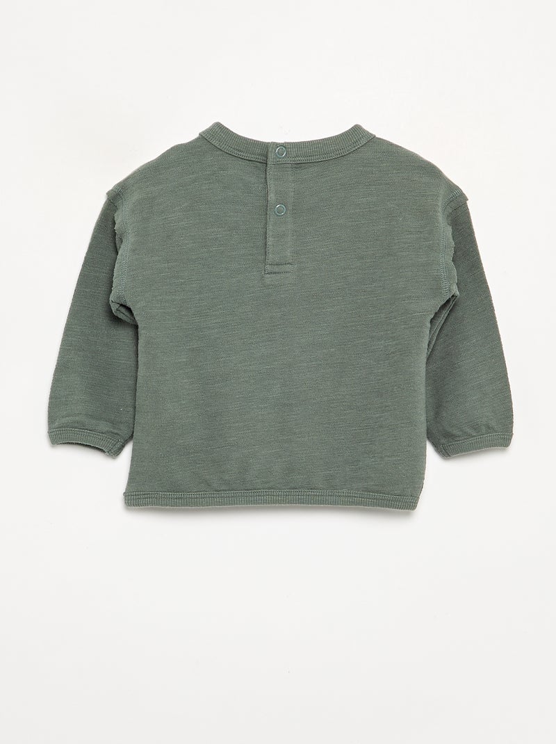 T-shirt met lange mouwen Groen - Kiabi