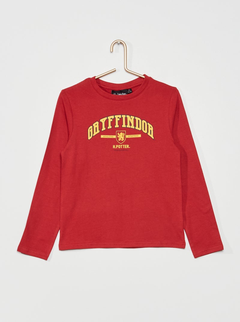 T-shirt met lange mouwen 'Harry Potter' rood - Kiabi