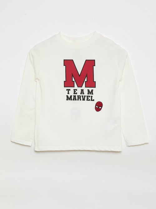 T-shirt met lange mouwen 'Marvel' - Kiabi