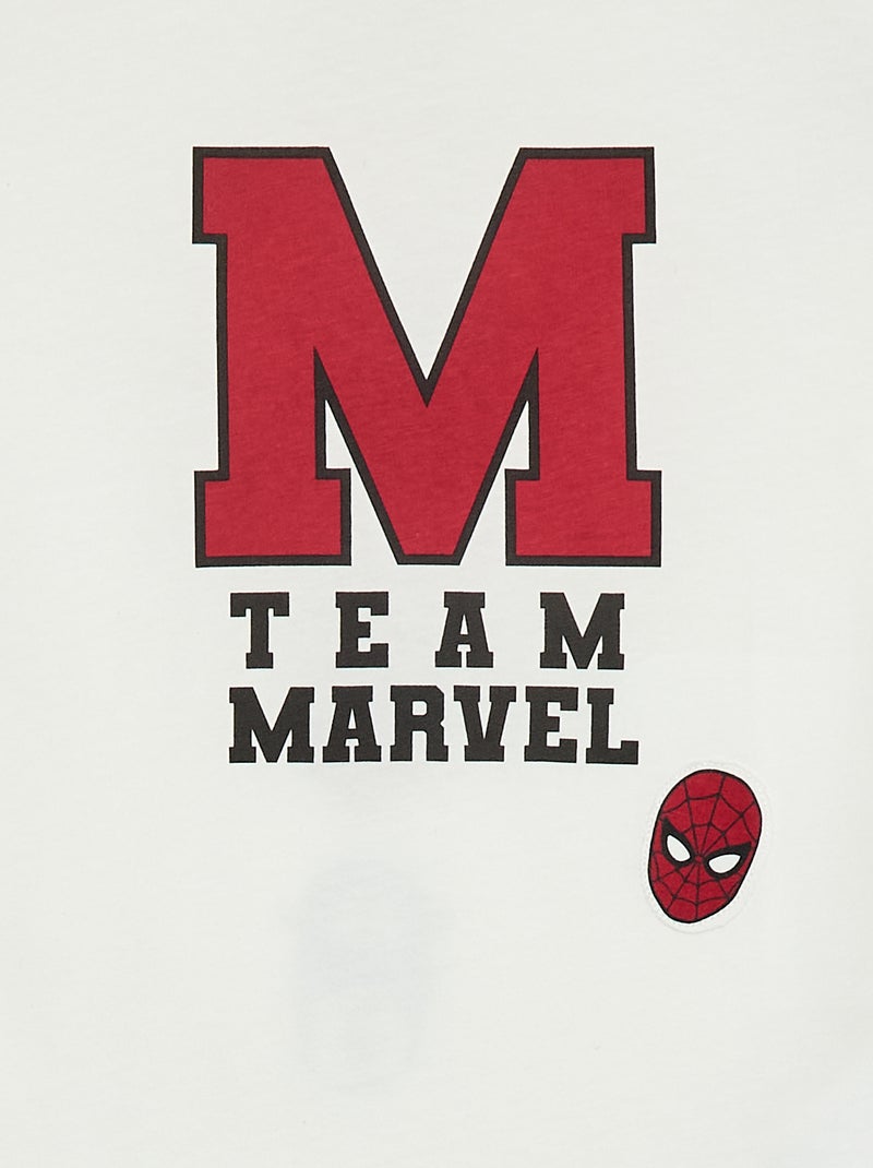 T-shirt met lange mouwen 'Marvel' Wit - Kiabi