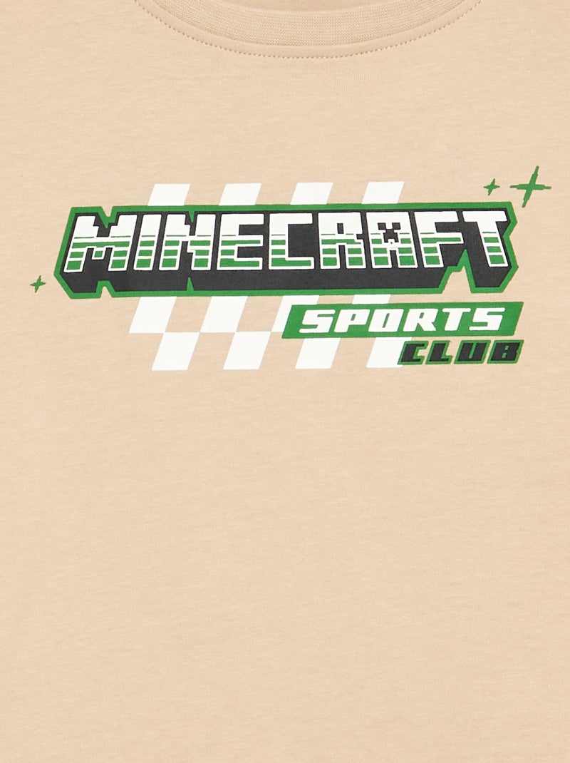 T-shirt met lange mouwen 'Minecraft' Biege - Kiabi