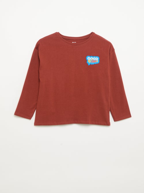 T-shirt met lange mouwen - Kiabi