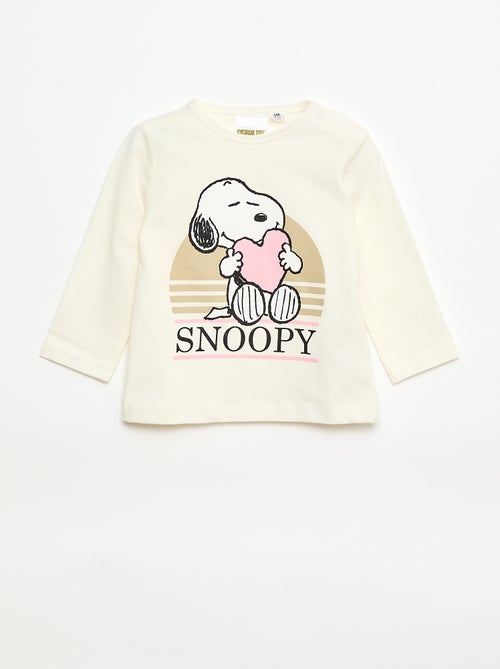 T-shirt met lange mouwen 'Snoopy' - Kiabi