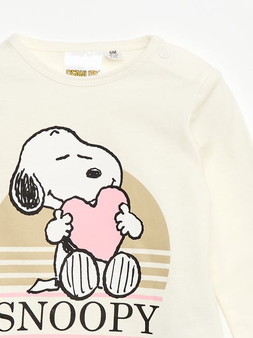 T-shirt met lange mouwen 'Snoopy' - Kiabi