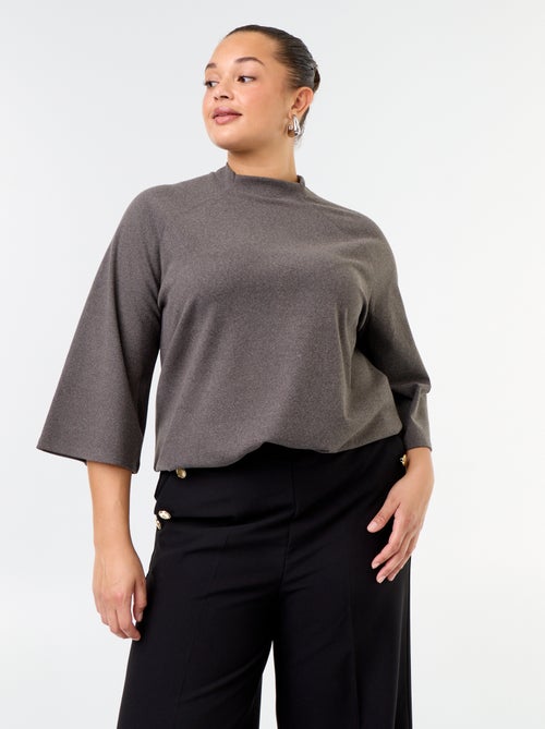 T-shirt met lange mouwen van doudou-breisel - Kiabi