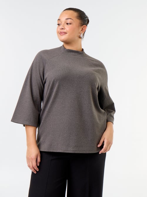T-shirt met lange mouwen van doudou-breisel - Kiabi
