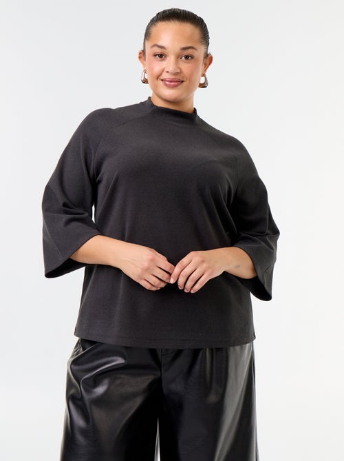T-shirt met lange mouwen van doudou-breisel - Kiabi