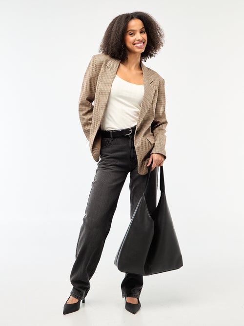 T-shirt met lange mouwen van pointelletricot - Kiabi