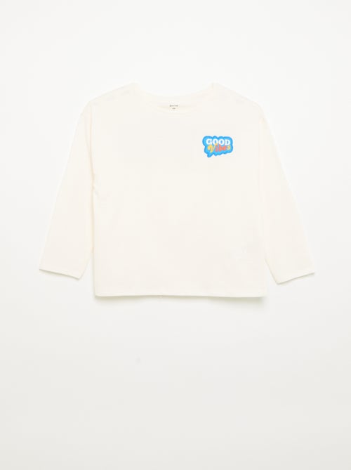 T-shirt met lange mouwen - Kiabi