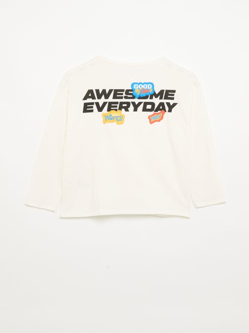 T-shirt met lange mouwen - Kiabi