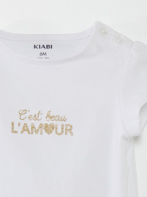 T-shirt met leuke details - Kiabi
