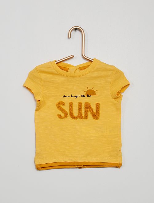 Tshirt met leuke print Jongens babykleding geel Kiabi 5,00€