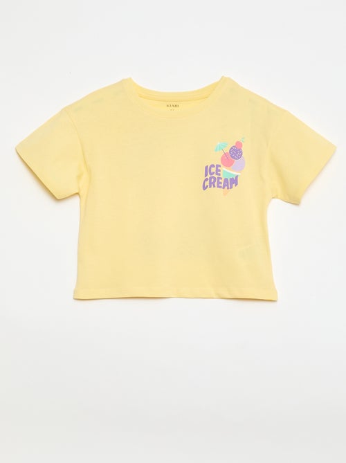 T-shirt met losse pasvorm en print op rug & borst - Kiabi T-shirt met losse pasvorm en print op rug & borst - Kiabi